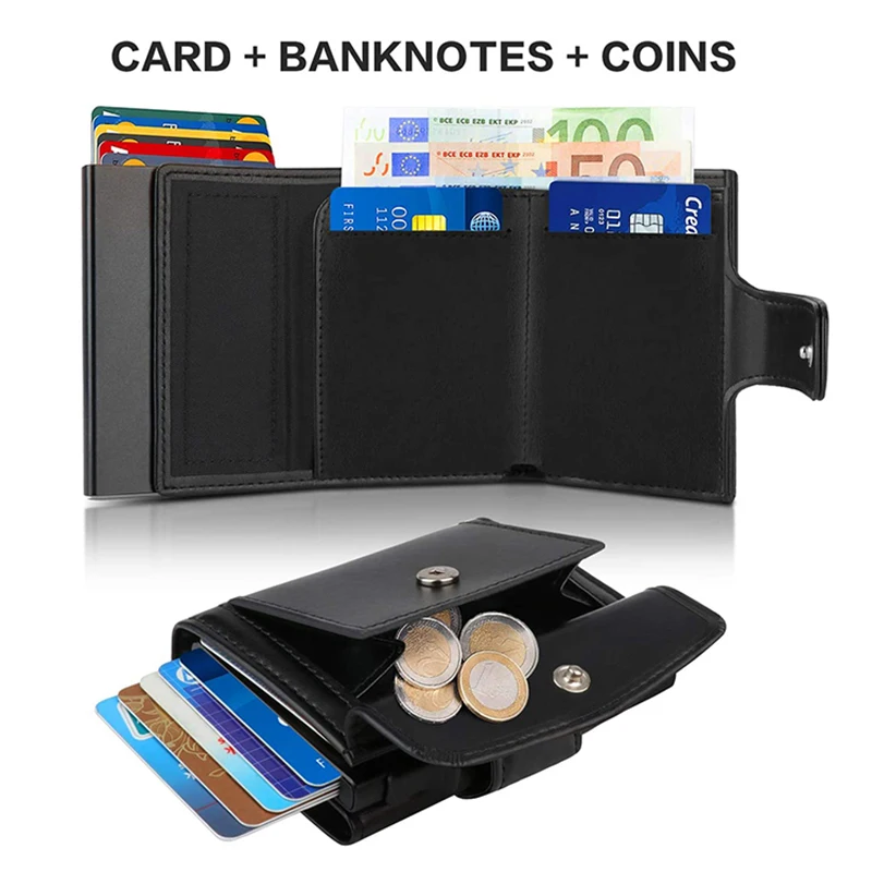 Metal Business Card Case Rfid  - Card Top Loader recension och pris
