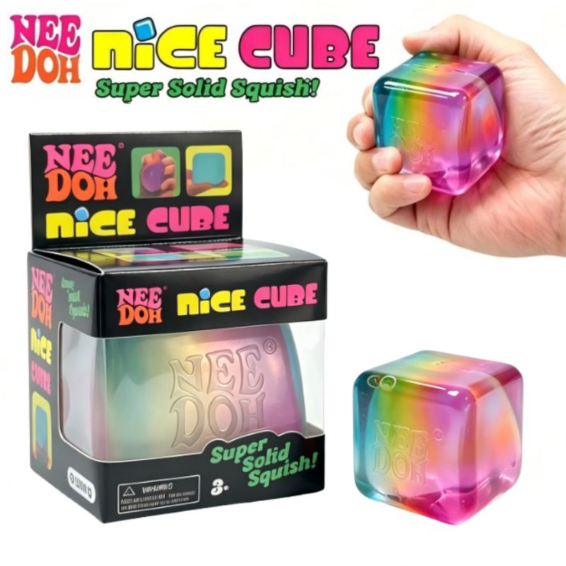 Schylling NeeDoh Rainbow Cube  - Fidget Cube Original recension och pris