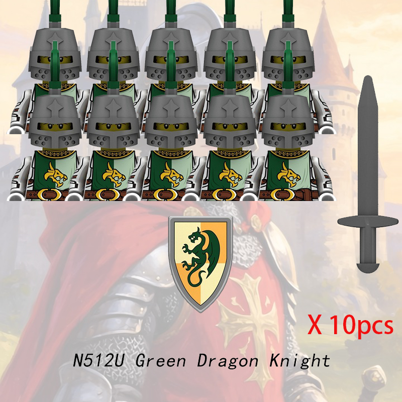 Medieval Castle Knight Minifig - Lego Minifigure Holder recension och pris