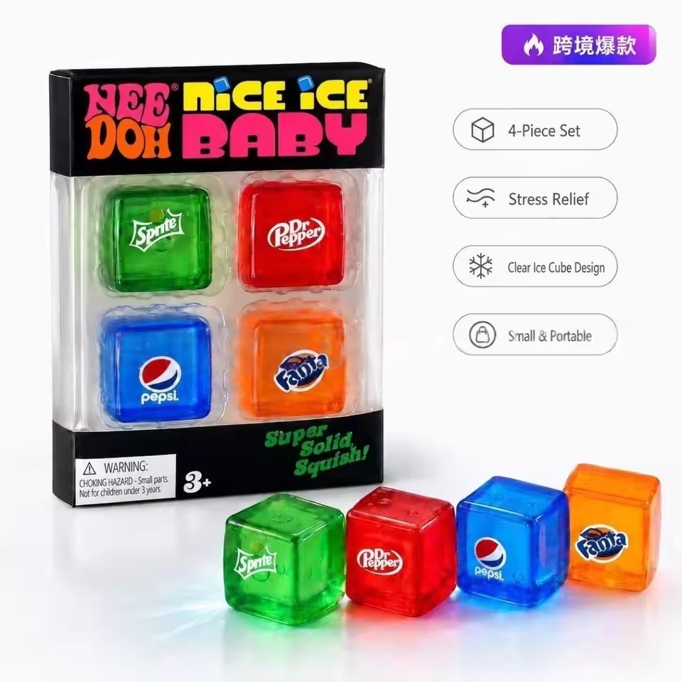 Needoh Mini Nice Ice Baby 4 Pa - Fidget Cube Original recension och pris