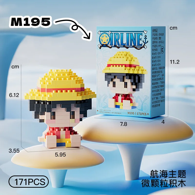 ONE PIECE 3D Anime Model Sun G - Building Block Mini recension och pris