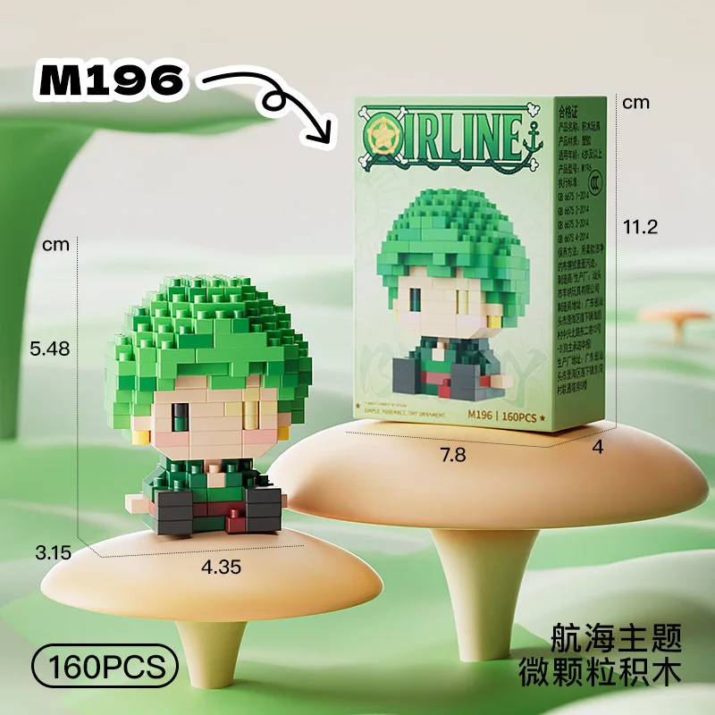 ONE PIECE 3D Anime Model Sun G - Building Block Mini recension och pris